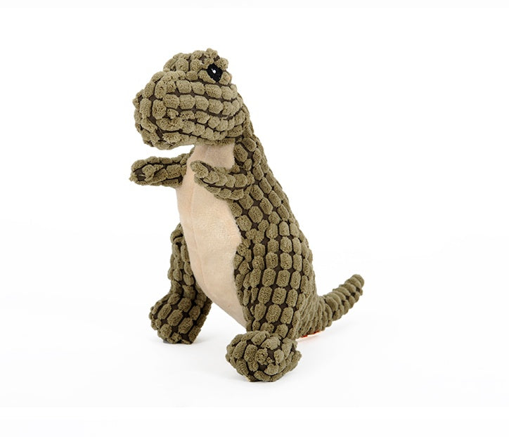 Interactive Dinosaur Chew Toy for Large Dogs - Plush & Squeaky