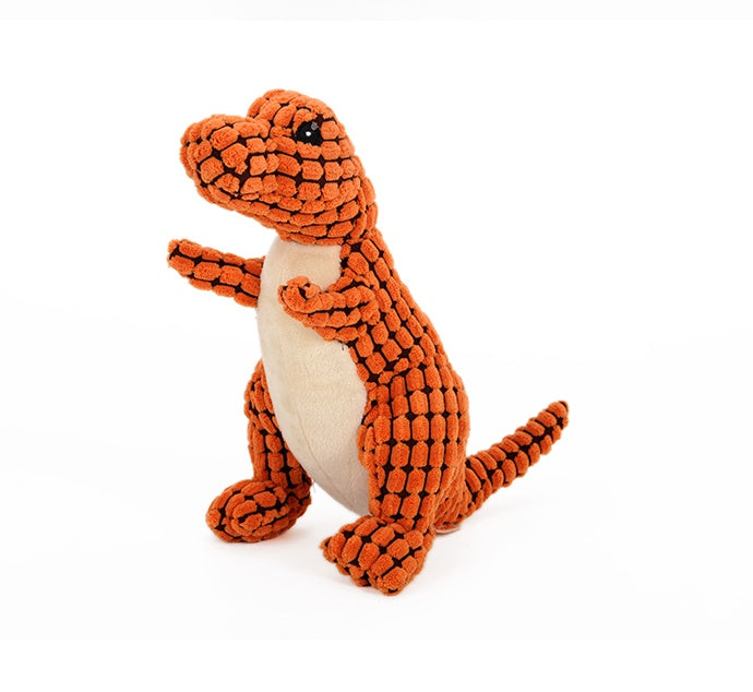 Interactive Dinosaur Chew Toy for Large Dogs - Plush & Squeaky